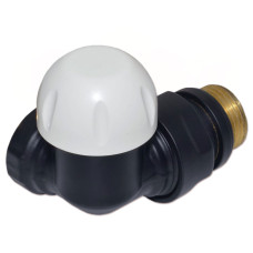 V175310EFS9005ODX Термоклапан трьохосьовий BLACK MATTE Ø1/2&Prime; DX (провий) FIRST CORNER Carlo Poletti Srl