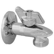 D909000 Кран ″SQUALO″ кульовий кутовий для сантехприладів Ø1/2″ х 3/4″ Va Albertoni srl