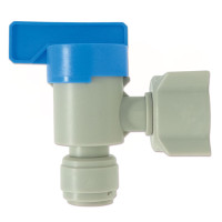 Кульовий кран кутовий Ø3/8&Prime; (трубка) х Ø1/2&Prime;ВР Polyacetal (HESV3/8-G04G) CDC Fluidtech Europe S.r.l.
