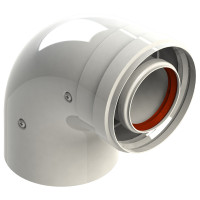 A31699 Коліно коаксиальне для традиційних котлів Ø60/100 mm - 90° GROPPALLI S.R.L.