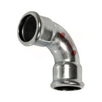 381088900 Коліно сталеве Ø88,9 90° ВВ оцинковане (опалення) STEELPRES® RM