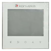 Термостат кімнатний Konveka BAC-1000EMLN-FAN 0-10V Fan, 5÷35 °C(± 0.5 °C),  24V, 50 ~ 60Гц, 1.5Вт, габарити:86x86x13.3мм, матеріал корпусу: вогнестійкий пластик, White