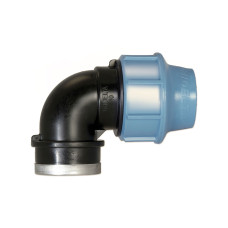 1009 UNIDELTA Коліно Ø40 х 1 1/2&Prime; В PN16 PP-B (УФ захист)