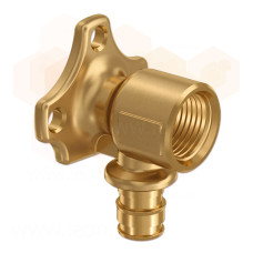 1059823 Водорозетка латунь Q&E Ø20 х 1/2&Prime; ВР (для кріплення на планку/стіну) Uponor GmbH