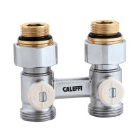 301040 Кран нижнього підключення сталевого радіатора Ø1/2″ x 3/4″ прямий Caleffi S.p.a.