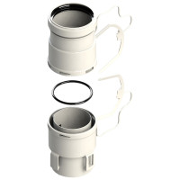 BB11521 Адаптер-перехідник з гофрованої на жорстку трубу Ø80 mm (2 шт.) GROPPALLI S.R.L.