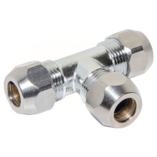 423 (G02540) Трійник хром Ø10 VA Albertoni srl