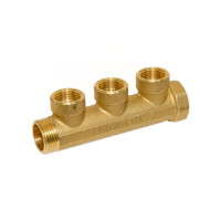 2230060400 Колектор Ø1&Prime; х 3 х 1/2&Prime; ВР латунь I=36 мм BIANCHI F.LLI S.P.A.