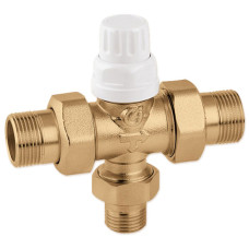 677050 Вентиль зоновий триходовий під термоголовку Ø3/4&Prime; х 1/2&Prime; х 3/4&Prime; 10 bar 0÷95 °C Caleffi S.p.a