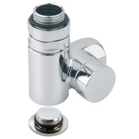 V110410BSX Кран відсікаючий трьохосьовий ХРОМ Ø1/2&Prime; SX (лівий) COMBI CORNER (підкл. тену) Carlo Poletti Srl