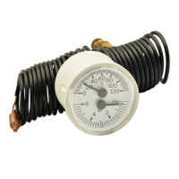 91392106 Капілярний термоманометр білий TI 42 P Ø42 1/4″ 4 бара 0/120°С L=1500 мм Cewal S.p.
