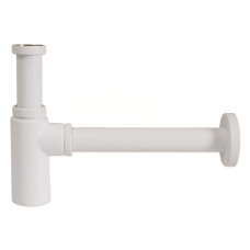 486114B Сифон латунний білий BIANCO для умивальника (під автопробку) BRIGITTE Ø32 х 1 1/4″ Ghidini SpA