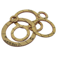 2000KLING3 Прокладка фіброва безасбестова Ø3/4″ 20 бар 150 °С KLINGER6327 (червона) GoPlast S.r.l.