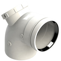 BB5192 Коліно для конденсаційних котлів Ø100 mm - 90° з інспекційним отвором GROPPALLI S.R.L.