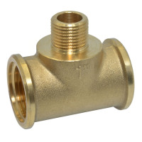 F139 Трійник редукційний латунний Ø1&Prime; x 1/2&Prime; x 1&Prime; В-З-В FP Pattaroni