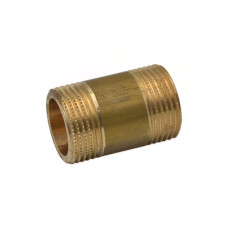 F195R028 Довгий ніпель латунний Ø1 1/4&Prime; x 50 мм FP Pattaroni