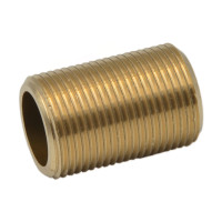 F197R007 Різьба коротка латунна Ø2 1/2&Prime; x 40 мм FP Pattaroni
