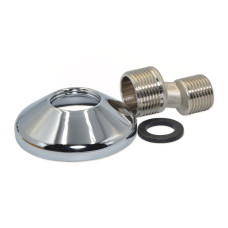 F216CR002 Ексцентрик 10 мм з розеткою (хром) до змішувача Ø1/2&Prime; x 3/4&Prime; Н=50 мм ЗЗ FP Pattaroni