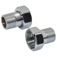 F622CR004 Штуцер-адаптер (хром) (пара) Ø3/4&Prime; х 1&Prime; ЗВ FP Pattaroni