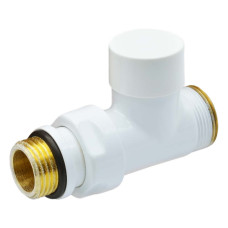 V150611EF Кран відсікаючий прямий БІЛИЙ Ø1/2&Prime; х 24-19 COMPACT Carlo Poletti Srl