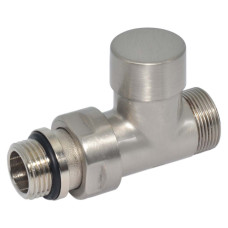 V150611J Кран відсікаючий прямий BRUSH SILVER Ø1/2&Prime; х 24-19 COMPACT Carlo Poletti Srl