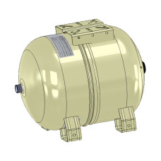 11A0005018 BEIGE Бак розширювальний HYDRO-PLUS 50 л 1&Prime; NPT горизонтальний Ø380 H=418 мм 10 bar -10/+99°C Zilmet S.p.A.