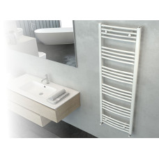 Полотенцесушитель Cordivari ROBERTA CURVO 700 x 600 мм (межсоевое l=546 мм) RAL9010