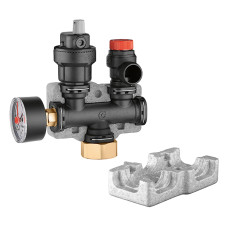 305663 Група безпеки котла композит/латунь Ø1&Prime; 50 kW 5÷90°C Caleffi S.p.a
