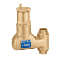 551905 Деаератор вертикальний DISCAL® Ø3/4″ ВВ 0÷110°C 10 bar  Caleffi S.p.a.