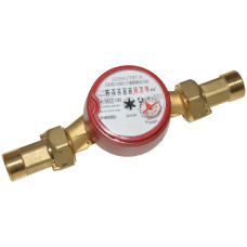 Лічильник води зі штуцерами GSD8-I R 100 Ø3/4″ ГВ 30°С-90°С L=130 мм Qn= 4 м³/г B METERS S.R.L.