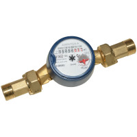 Лічильник води зі штуцерами GSD8-I R 100 Ø3/4″ ХВ 0°С-50°С L=130 мм Qn= 4,0 м³/г B METERS S.R.L.