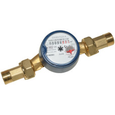 Лічильник води зі штуцерами GSD8-I R 100 Ø3/4″ ХВ 0°С-50°С L=130 мм Qn= 4,0 м³/г B METERS S.R.L.