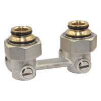 301153 Кран нижнього підключення сталевого радіатора Ø3/4″ x 3/4″ кутовий Caleffi S.p.a.