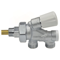 455400 Кран-термостат універсальний нижнього підключення Ø1/2&Prime; x 23 p. x 1,5 (проток 100%)  Caleffi S.p.a
