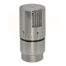 A49800J Термостатична головка (рідинний сенсор) BRUSH SILVER M30 x 1,5 Carlo Poletti Srl
