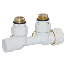 V137112EFDX Вузел термостатичний FIRST PIASTRE БІЛИЙ кутовий Ø1/2&Prime; З x 3/4&Prime; EK 50 мм ПРАВИЙ Carlo Poletti Srl