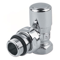 V140410CB Кран відсікаючий кутовий ХРОМ Ø1/2&Prime; FIRST Carlo Poletti Srl