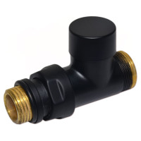 V150611EFS9005O Кран відсікаючий прямий BLACK MATTE Ø1/2&Prime; х 24-19 COMPACT Carlo Poletti Srl