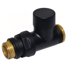 V150611EFS9005O Кран відсікаючий прямий BLACK MATTE Ø1/2&Prime; х 24-19 COMPACT Carlo Poletti Srl