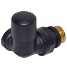 V174410EFS9005ODX Кран відсікаючий трьохосьовий BLACK MATTE Ø1/2&Prime; DX (правий) FIRST CORNER Carlo Poletti Srl