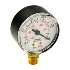 91453000 Манометр Ø50 1/4″ -1 бар (-76 cm.Hg.) вертикальний Cewal S.p.A.