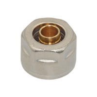 330080N051620A Гайка з ніпелем Ø16 х 2,0 х 3/4&Prime; нікель (ПЕ) GENERAL FITTINGS