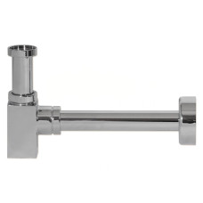 49311425 Сифон квадратний для біде латунний ХРОМ (під автопробку) SOFIA Ø32 х 1 1/4&Prime; Ghidini SpA