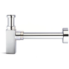 494114 Сифон квадратний для умивальника латунний ХРОМ (під автопробку) SOFIA Ø32 х 1 1/4″ Ghidini SpA