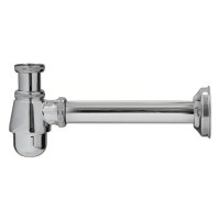 531114C Сифон латунний ХРОМ для біде (під автопробку) Ø32 х 1 1/4&Prime; Ghidini SpA