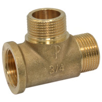 F143R002 Трійник латунний Ø3/4&Prime; В-З-З FP Pattaroni