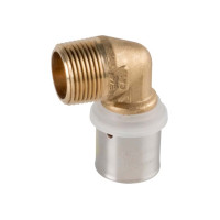 VS0131016 PEXAL BRASS Коліно (прес) Ø20 (2,5) x 1″ З Valsir S.p.A.