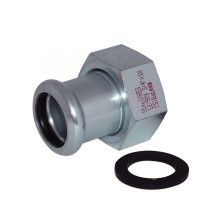 383042022 Збірний елемент сталевий Ø42 х 1 1/2″ В оцинкований (опалення) STEELPRES® RM