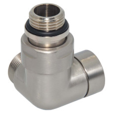 V74211JSX Кран відсікаючий трьохосьовий BRUSH SILVER Ø1/2″ х 24-19 SX (лівий) CORNER Carlo Poletti Srl