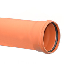 Труба для зовнішньої каналізації SN2 Ø160 x 3.2 мм L=3000 мм PVC Valrom Україна